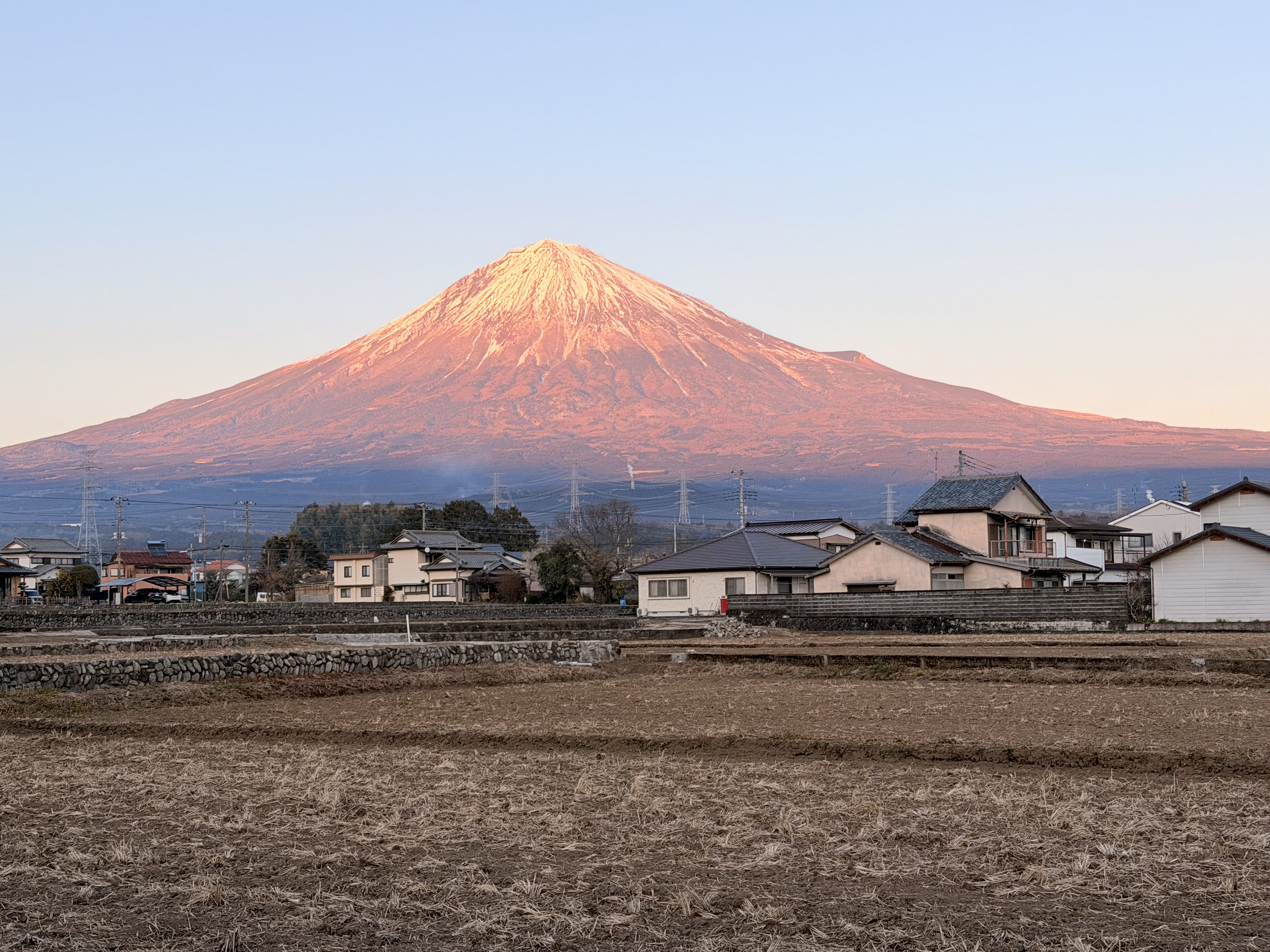 富士山麓の農場
